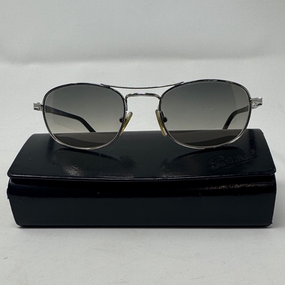 Persol Small Aviator style Silver and Black Women's Glasses